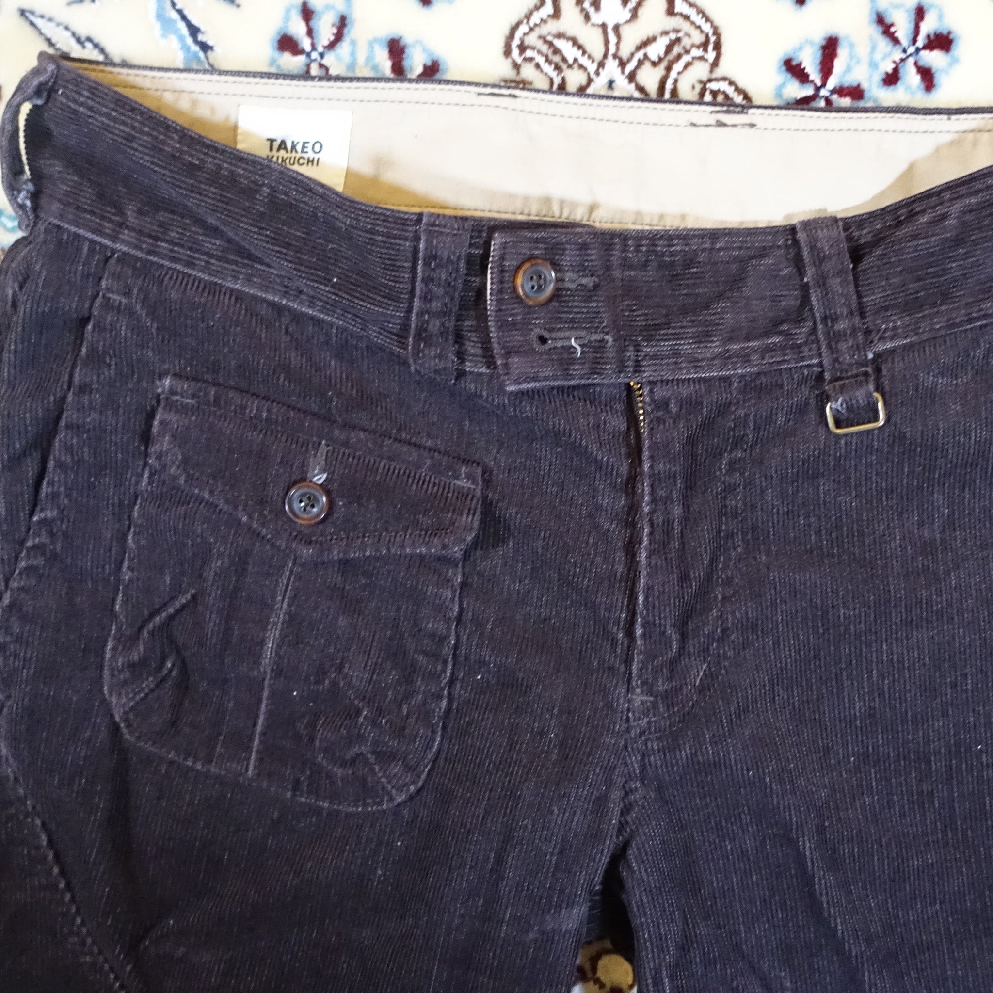 "Takeo Kikuchi" Brown Corduroy