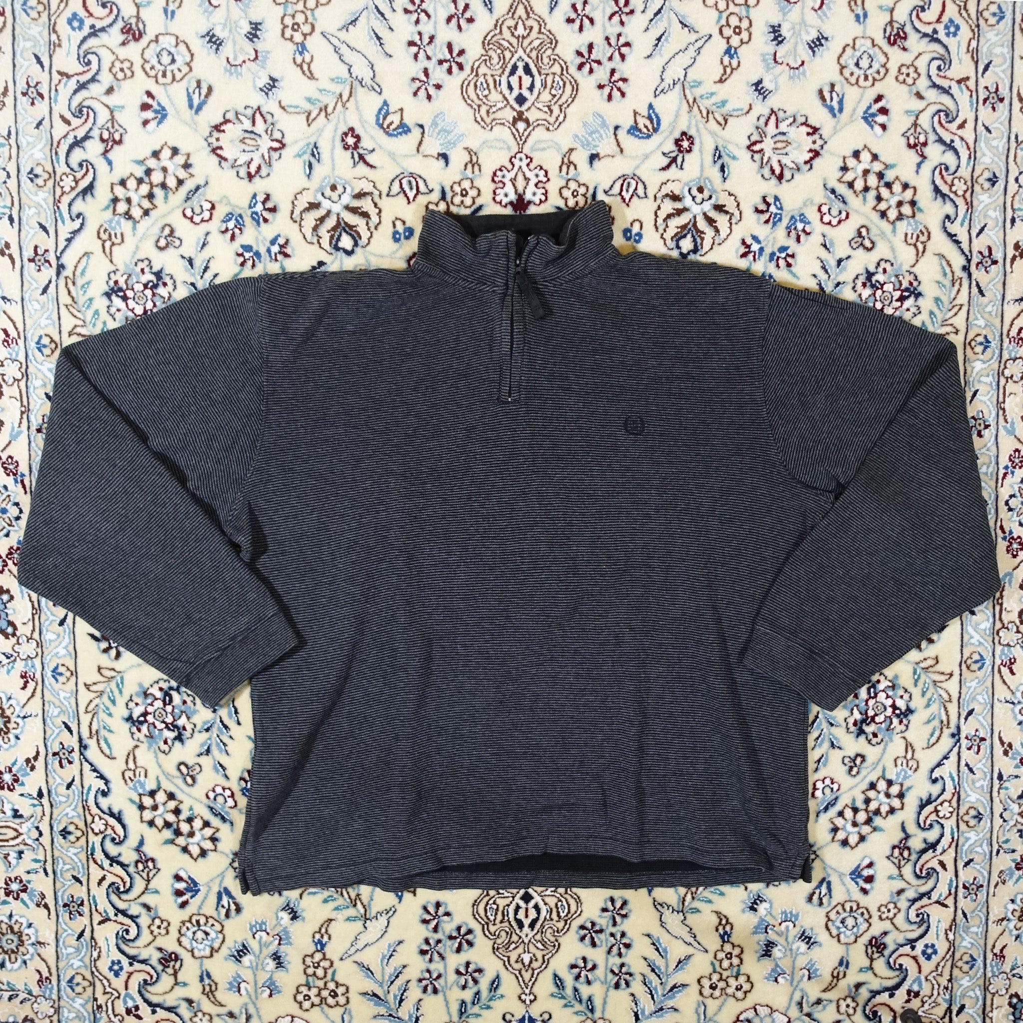 "Chaps" Grey Quarter-Zip
