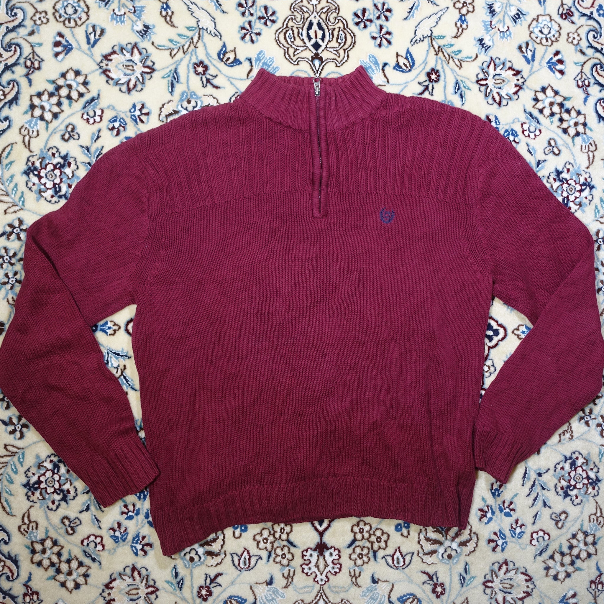"Chaps" Quarter-Zip Burgunder