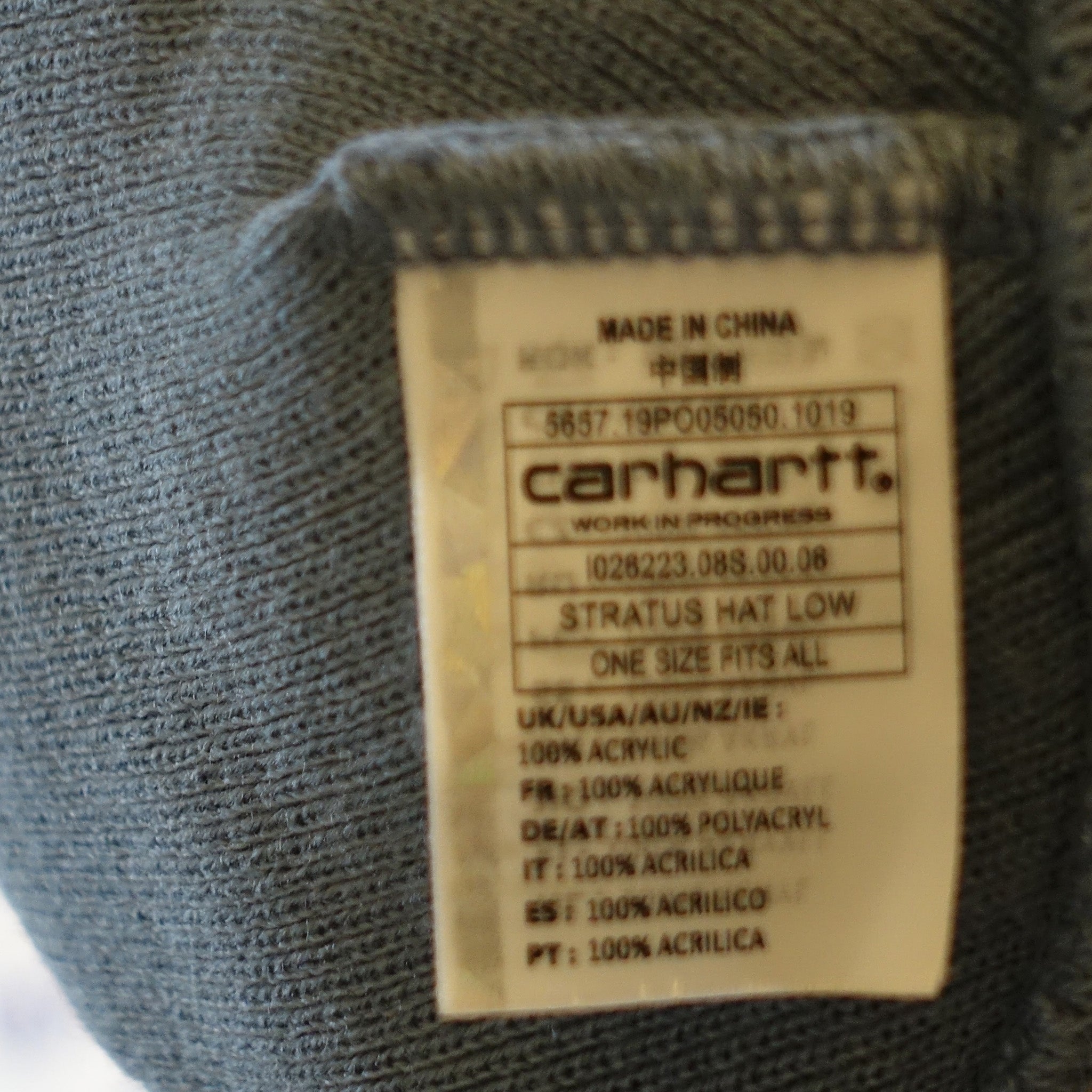 "Carhartt" Beanie `Cropped` Babyblue