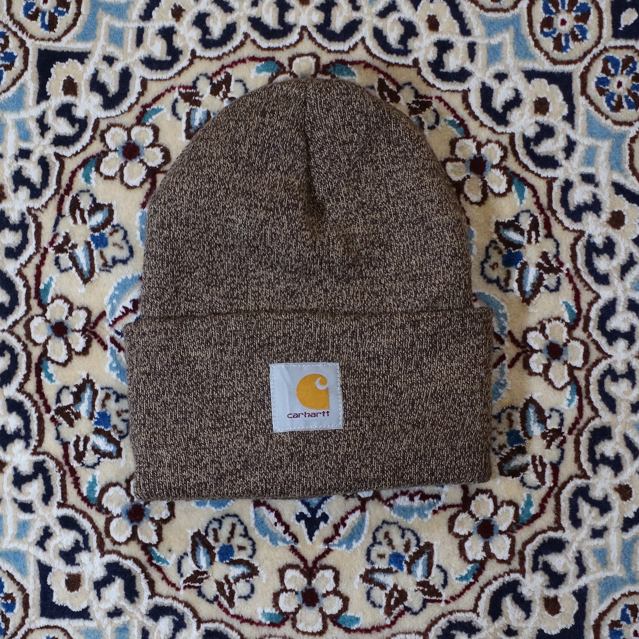 "Carhartt" Beanie Brown Melange Collage