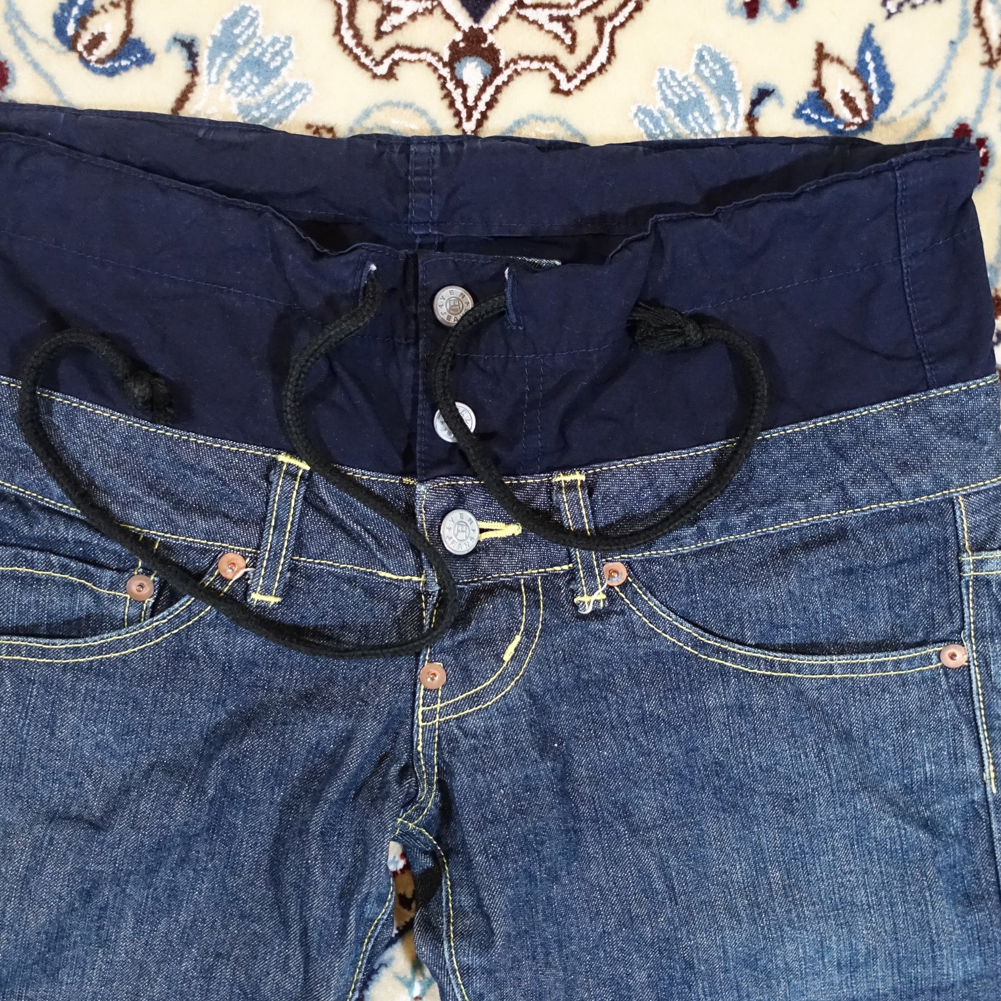 "Yaga Jeans" Double-Waist Pants