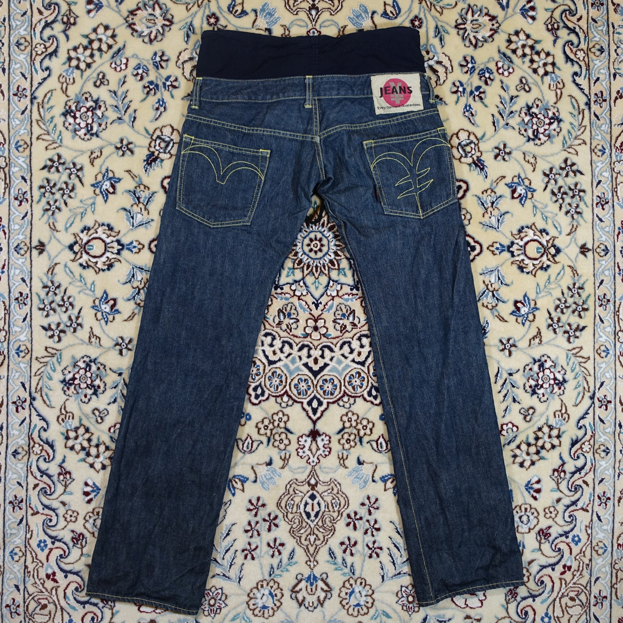 "Yaga Jeans" Double-Waist Pants