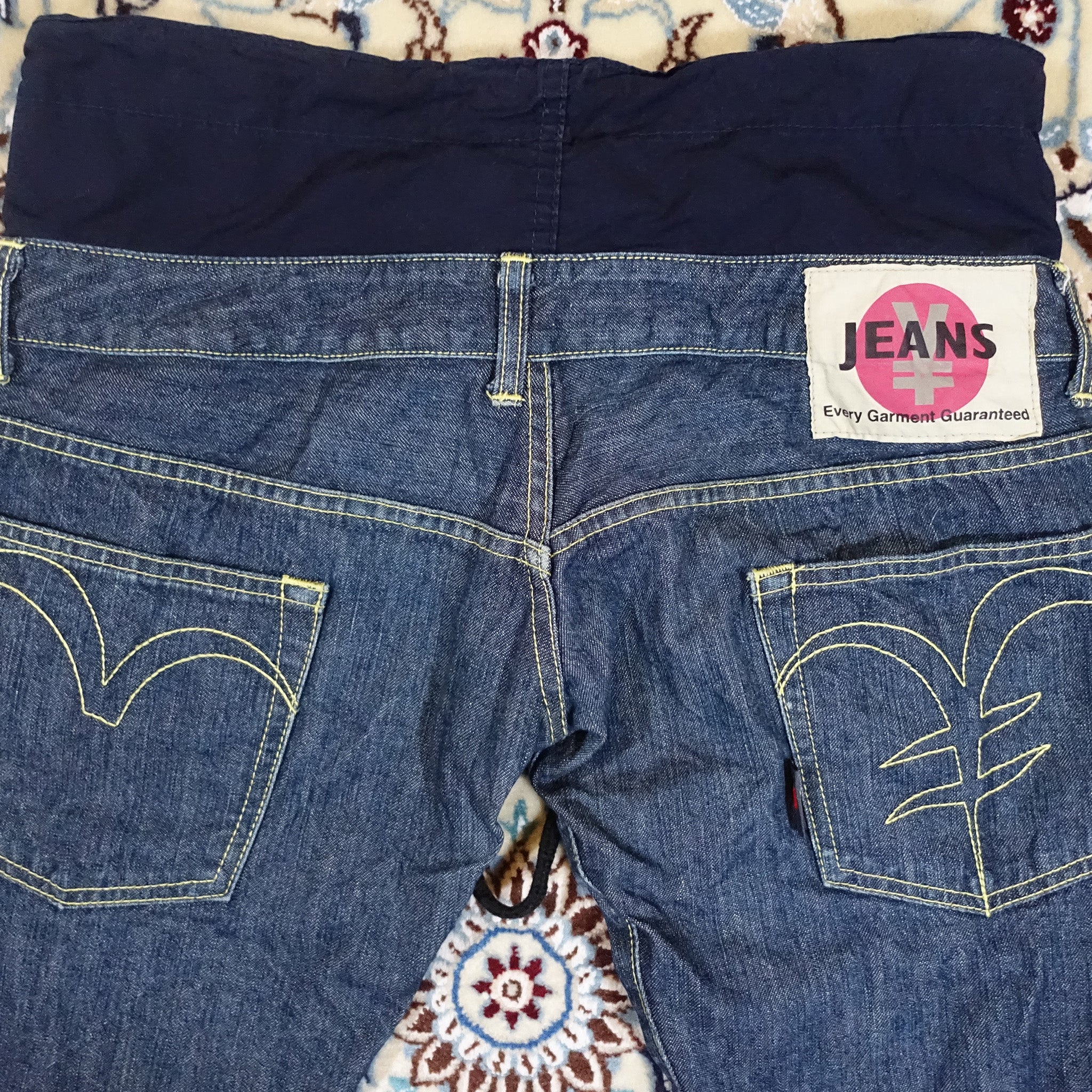 "Yaga Jeans" Double-Waist Pants