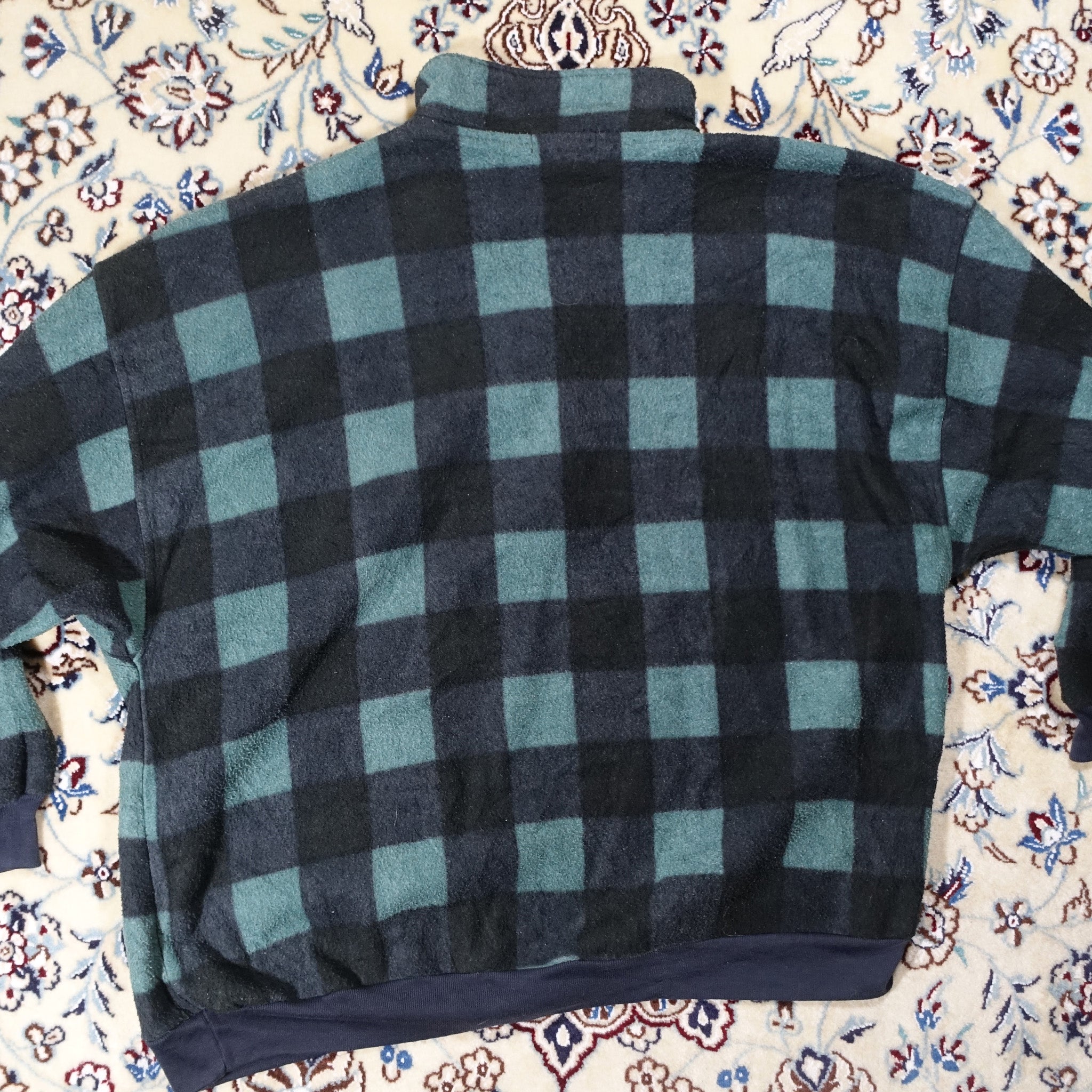 Patti Pen Checkerboard Fleece Quarter-Zip