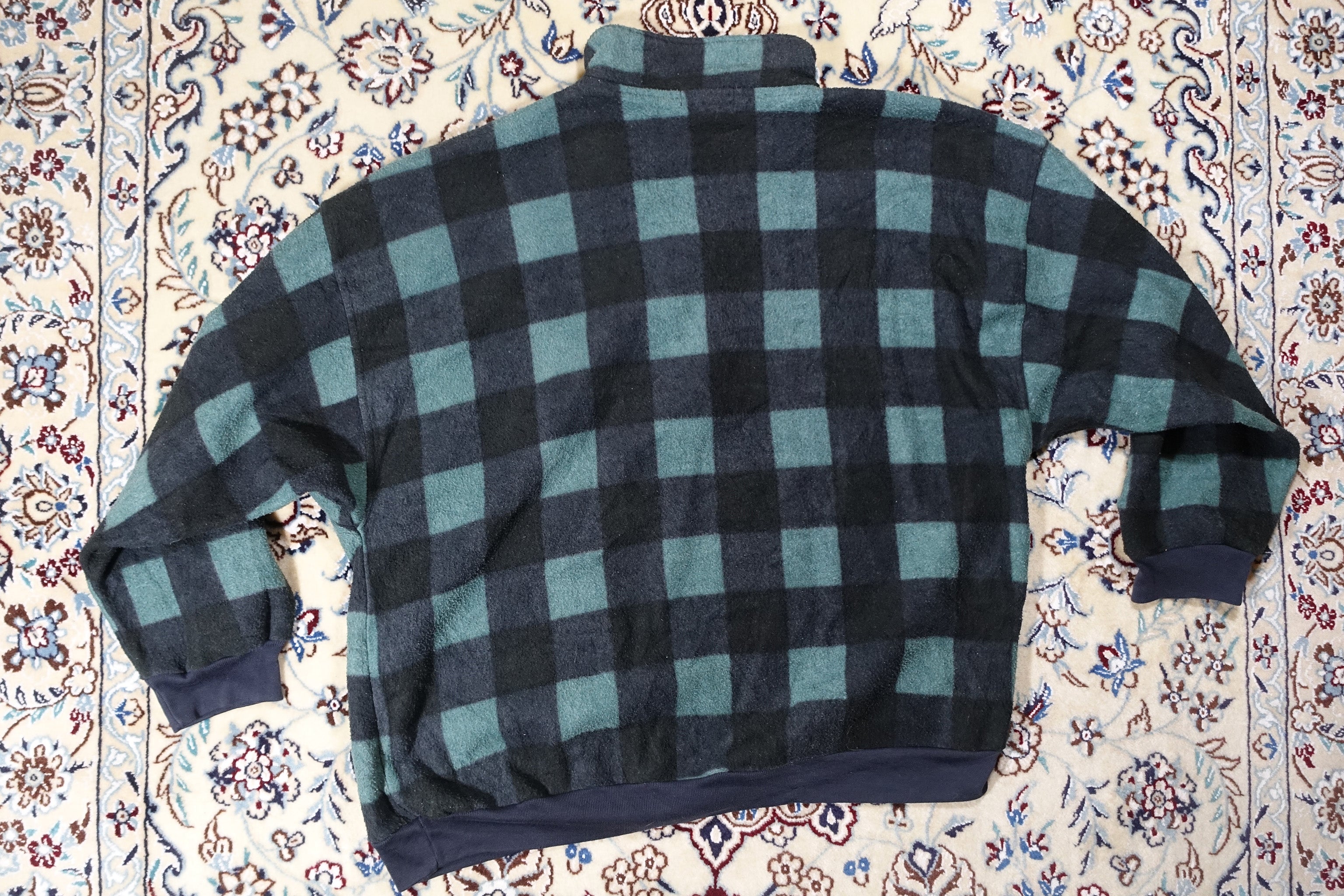 Patti Pen Checkerboard Fleece Quarter-Zip