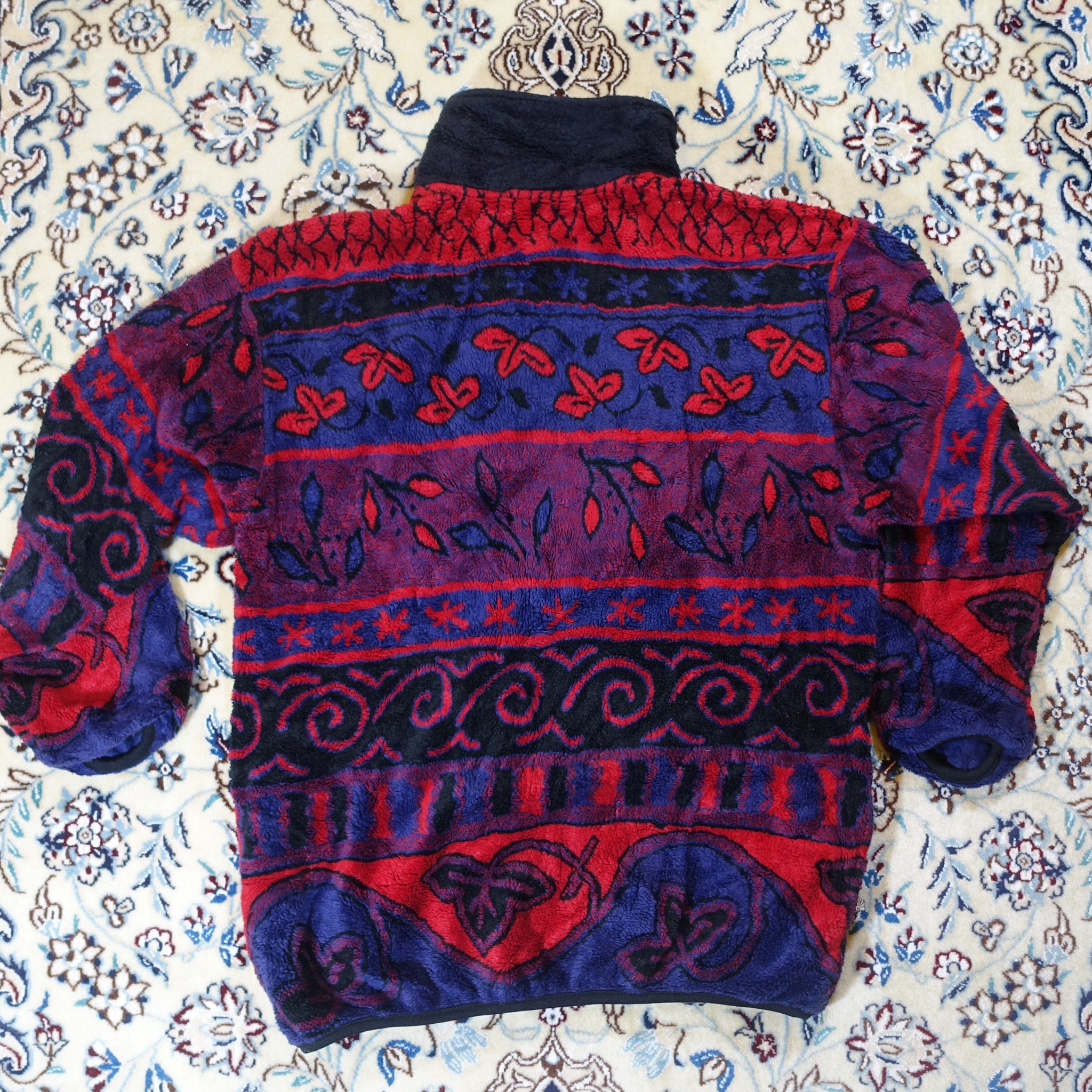 Rot/Lila Fleece Jacke