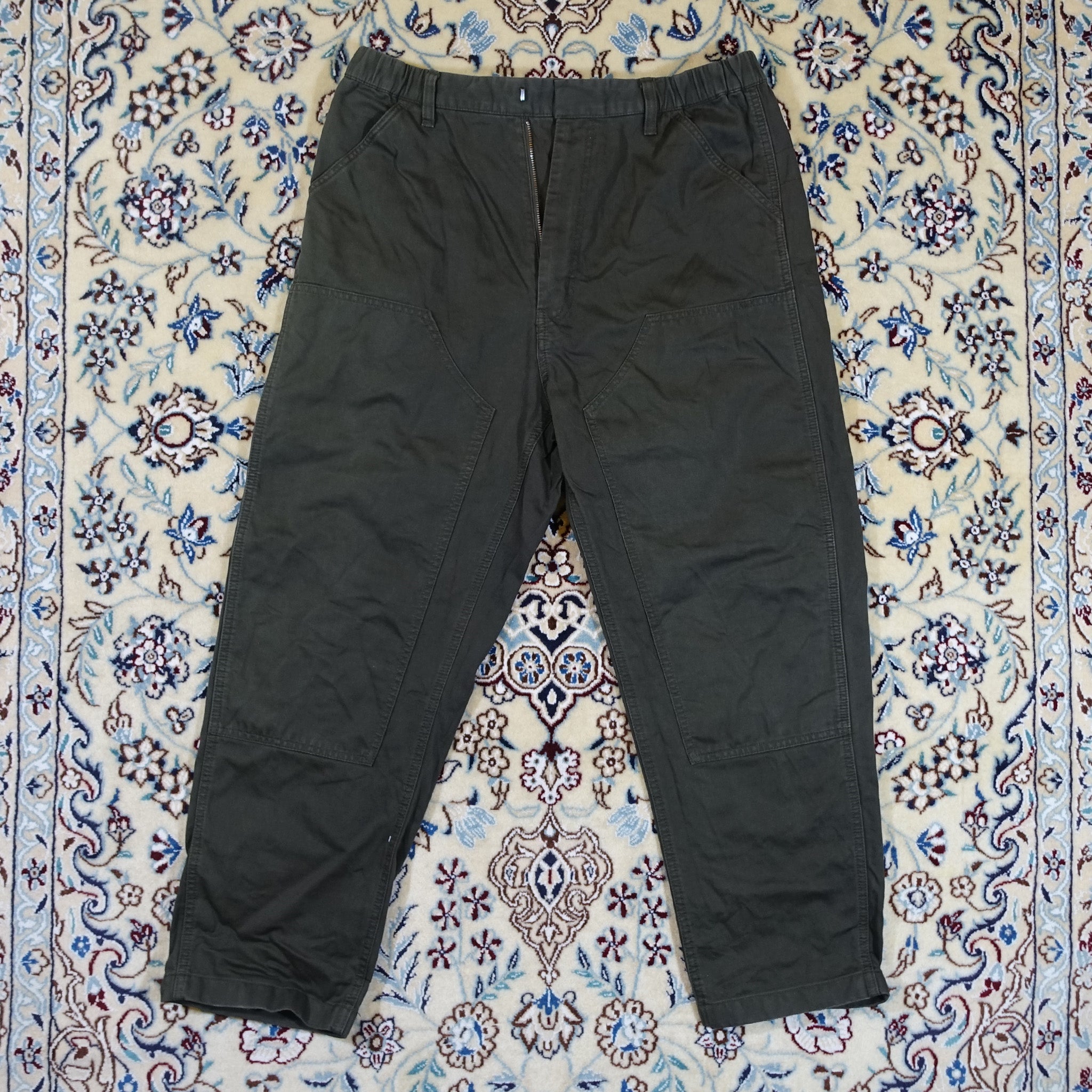 "Jil Sander x Uniqlo" Cargo Carpenter Pants Green