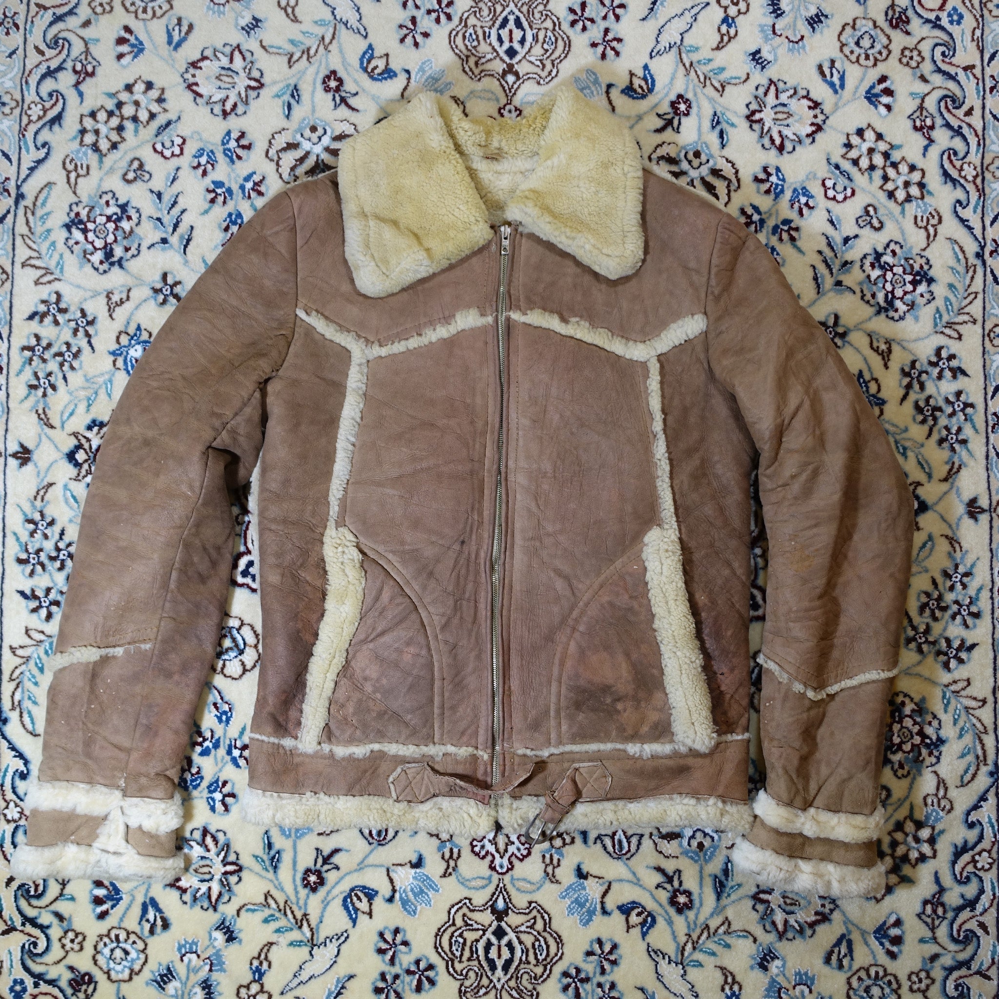 "Vintage" Ledermantel