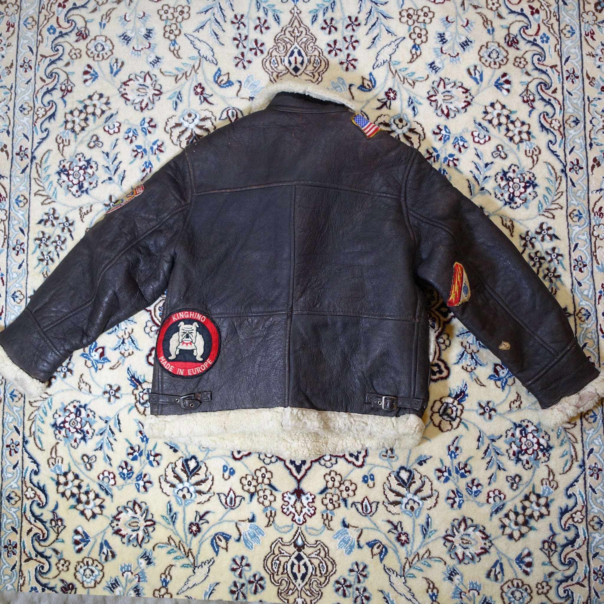 "Kinghino" Leder Fliegerjacke