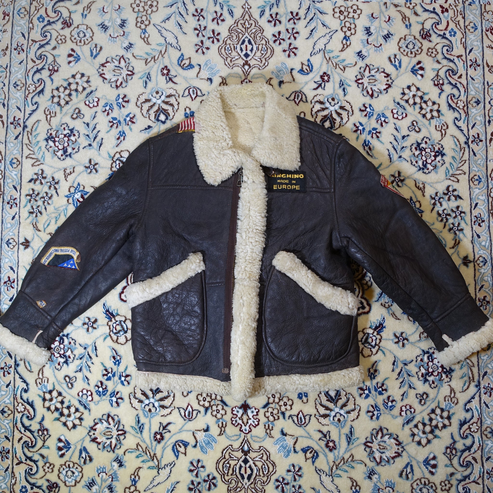 "Kinghino" Leder Fliegerjacke