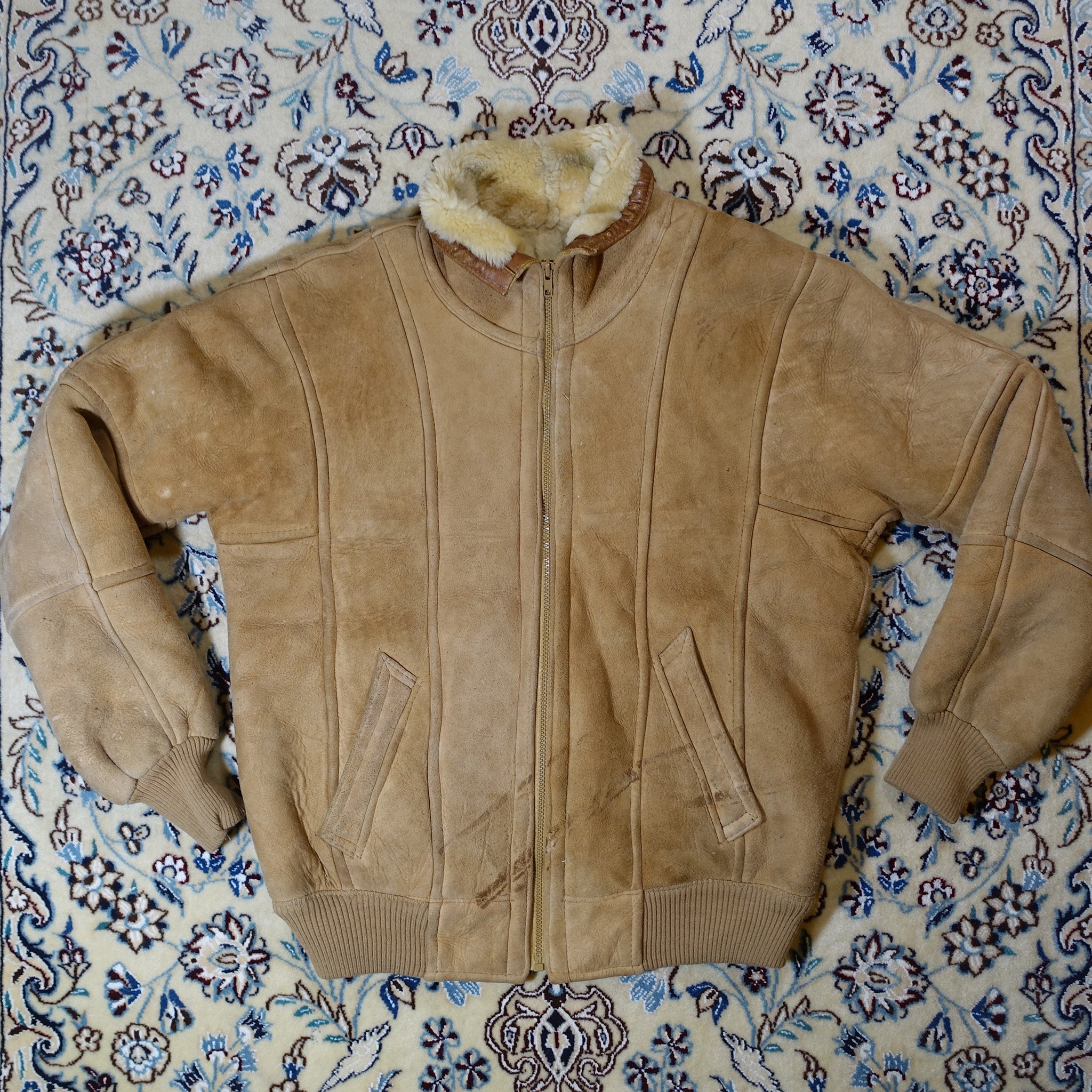"Ken Claude Paris" Leder Bomberjacke Collage