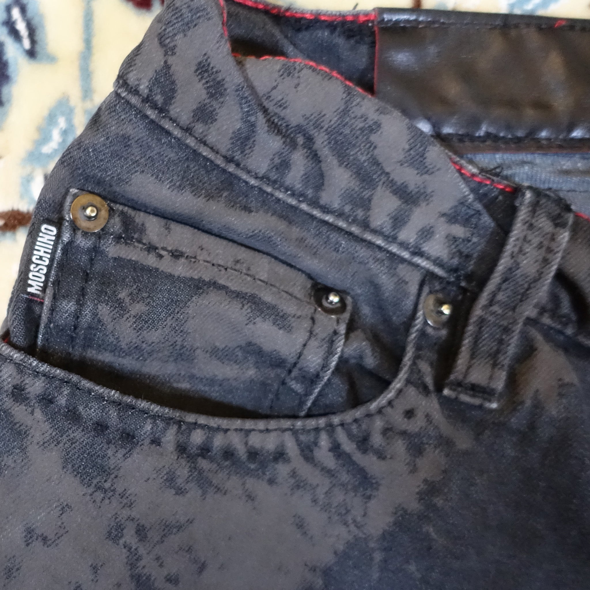 Moschino "Footprint" Denim Super Slim