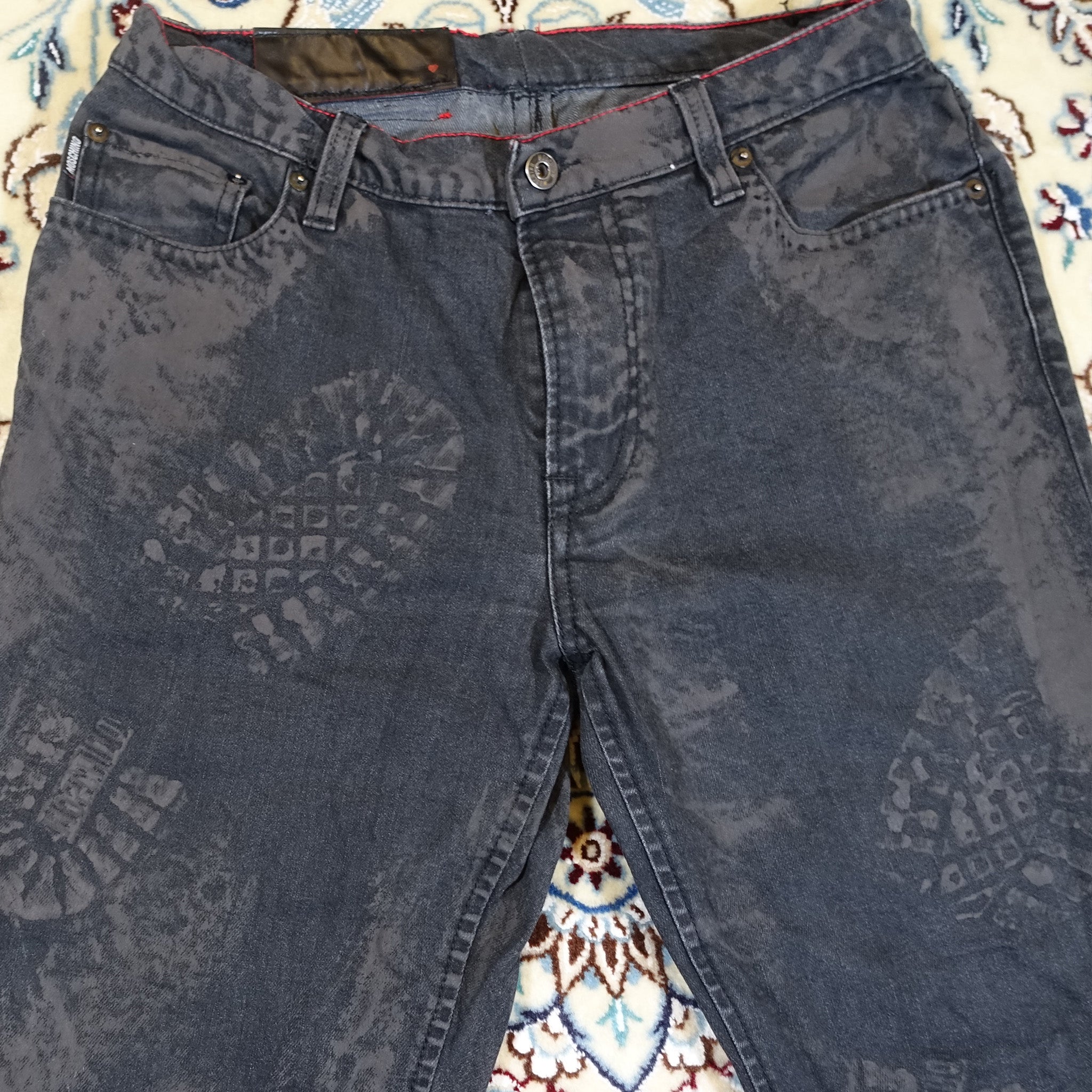 Moschino "Footprint" Denim Super Slim